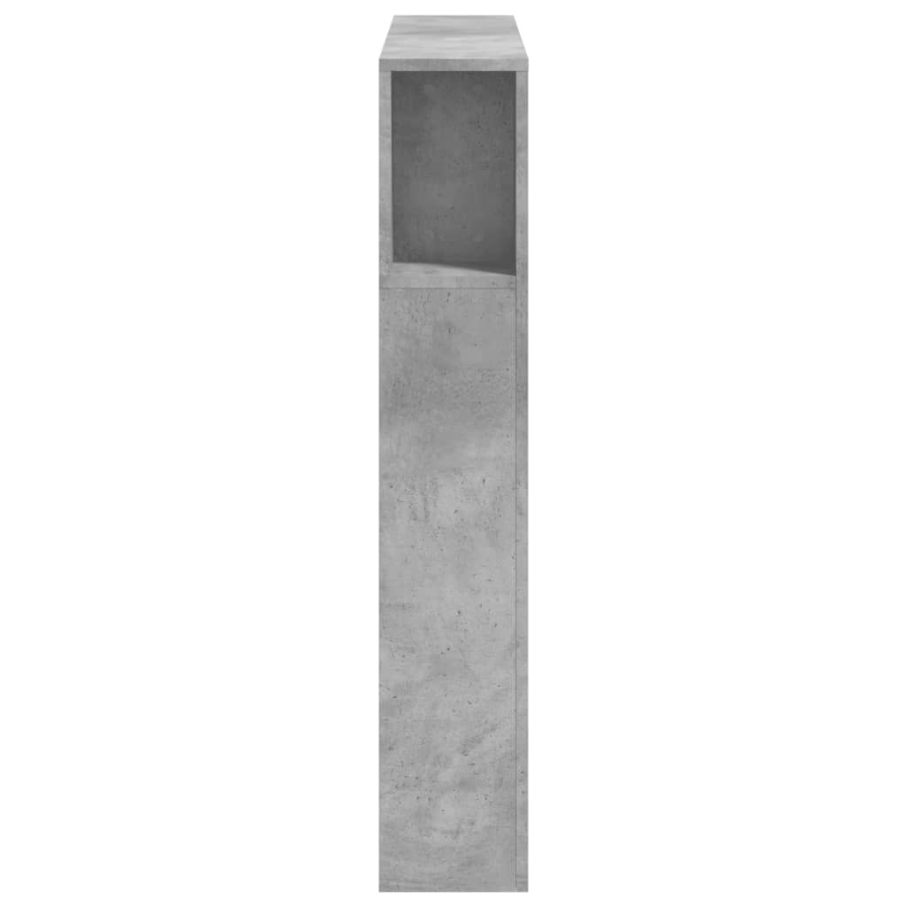 Tête de lit à LED gris béton 100x18,5x103,5cm bois d'ingénierie - XIOS