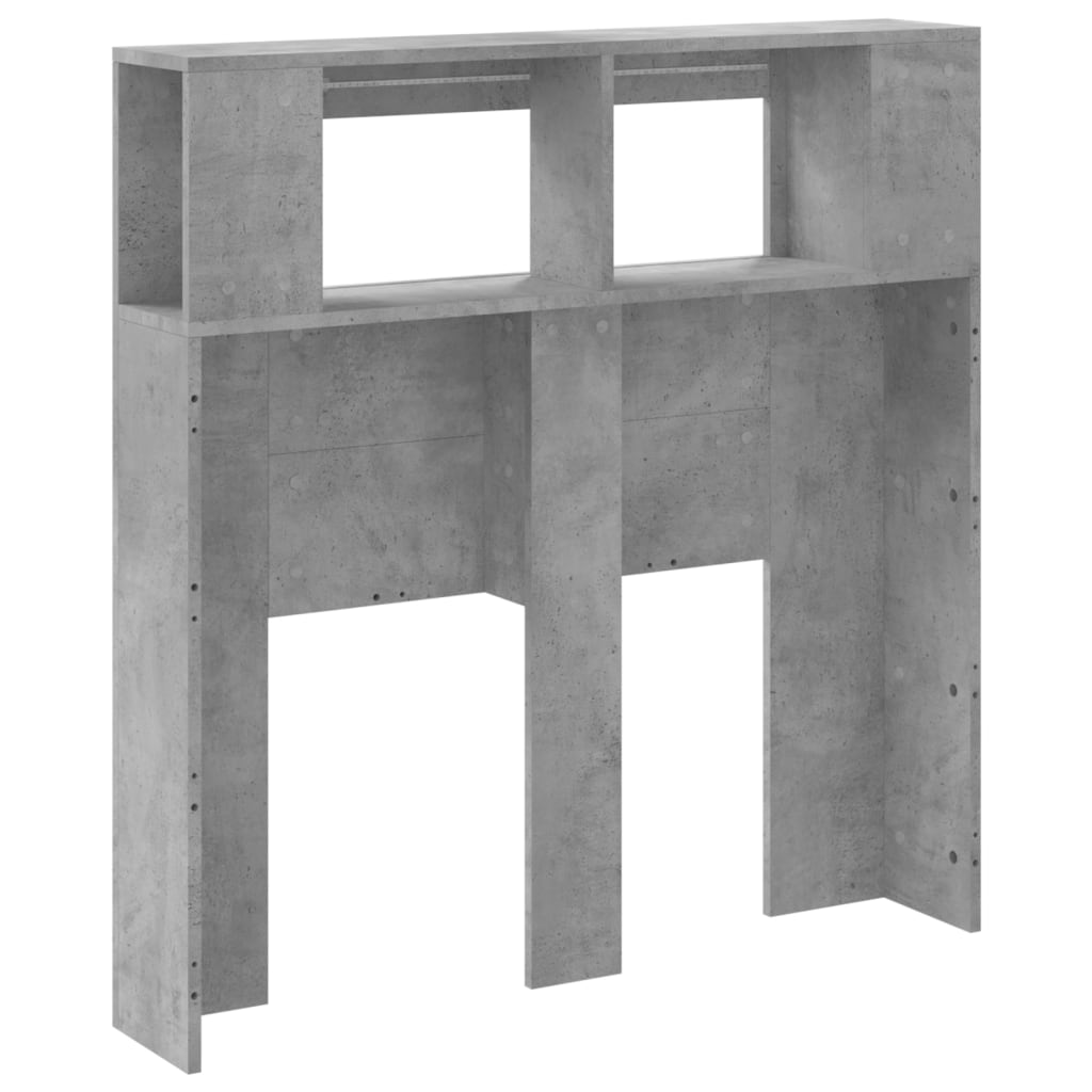 Tête de lit à LED gris béton 100x18,5x103,5cm bois d'ingénierie - XIOS