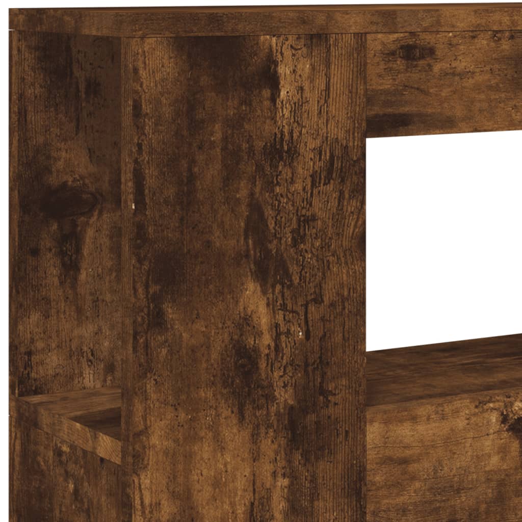 Tête de lit à LED chêne fumé 100x18,5x103,5cm bois d'ingénierie - XIOS