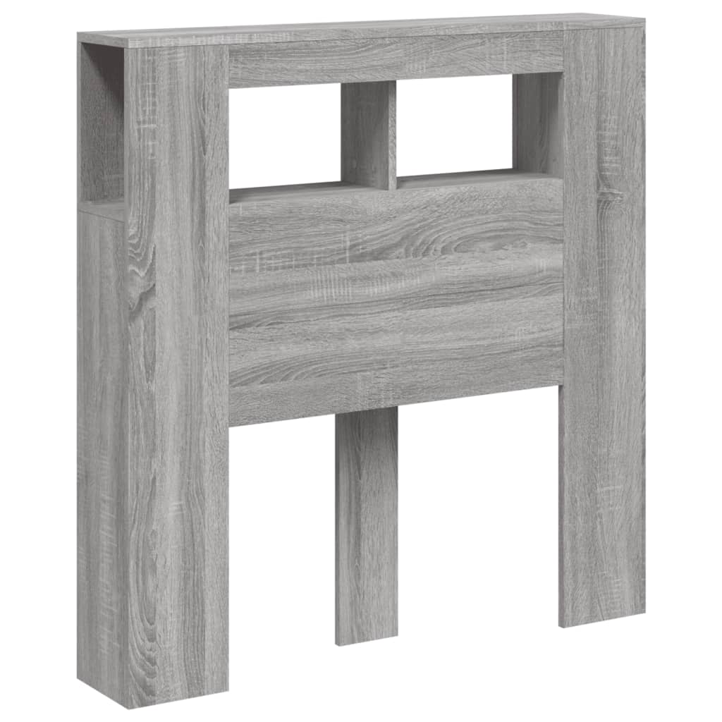 Tête de lit à LED sonoma gris 100x18,5x103,5 cm bois ingénierie - XIOS