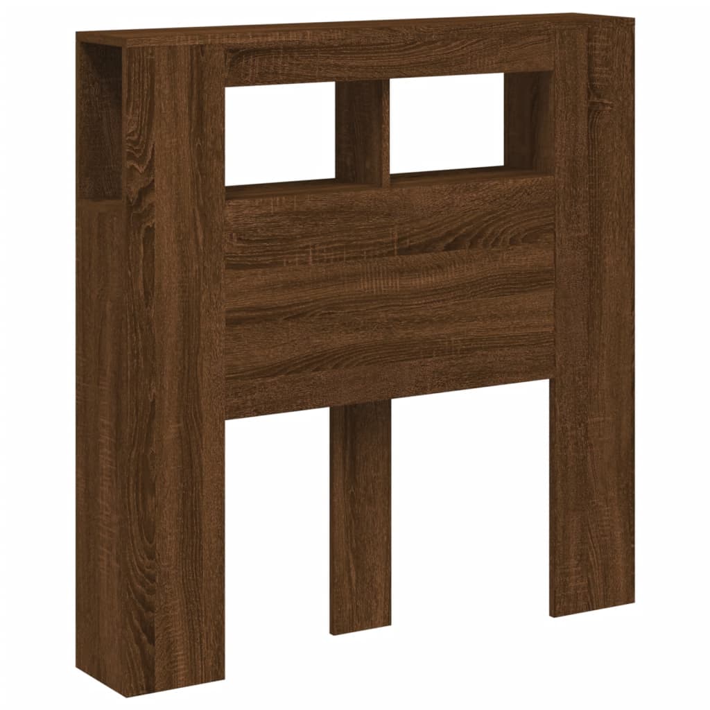 Tête de lit à LED chêne marron 100x18,5x103,5cm bois ingénierie - XIOS