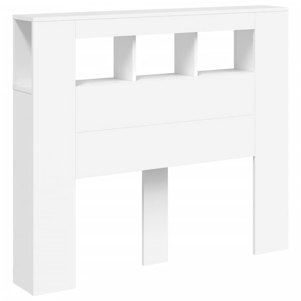 Tête de lit à LED blanc 120x18,5x103,5 cm bois d'ingénierie - XIOS