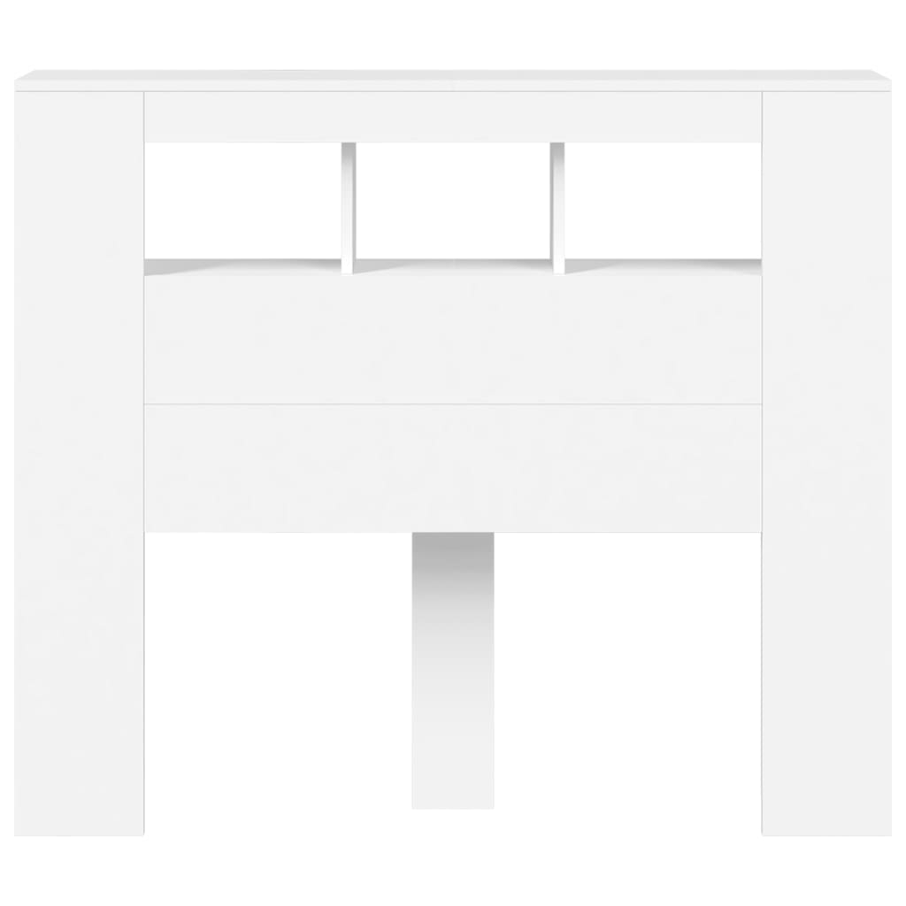 Tête de lit à LED blanc 120x18,5x103,5 cm bois d'ingénierie - XIOS