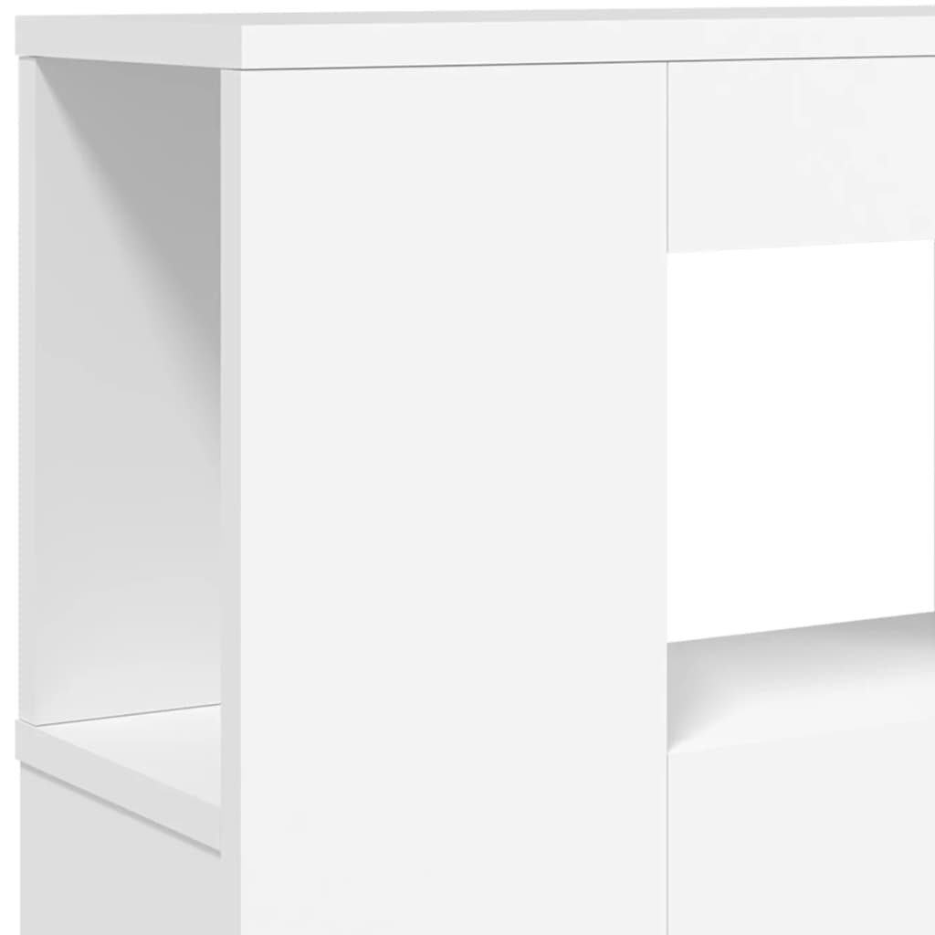 Tête de lit à LED blanc 120x18,5x103,5 cm bois d'ingénierie - XIOS