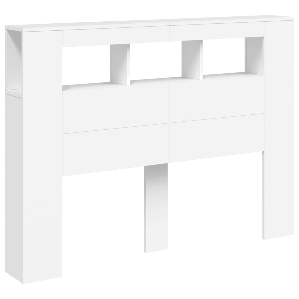 Tête de lit à LED blanc 140x18,5x103,5 cm bois d'ingénierie - XIOS