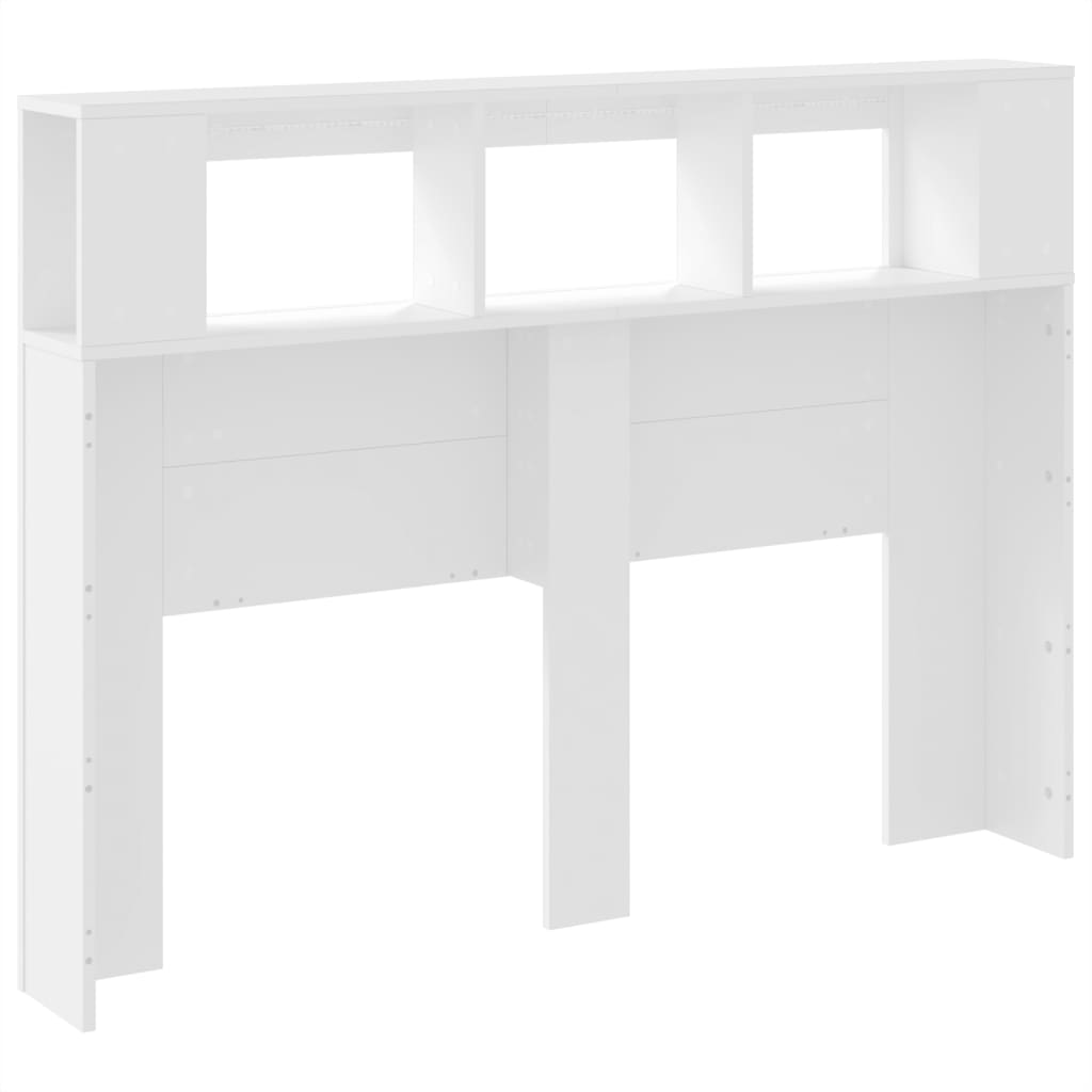 Tête de lit à LED blanc 140x18,5x103,5 cm bois d'ingénierie - XIOS