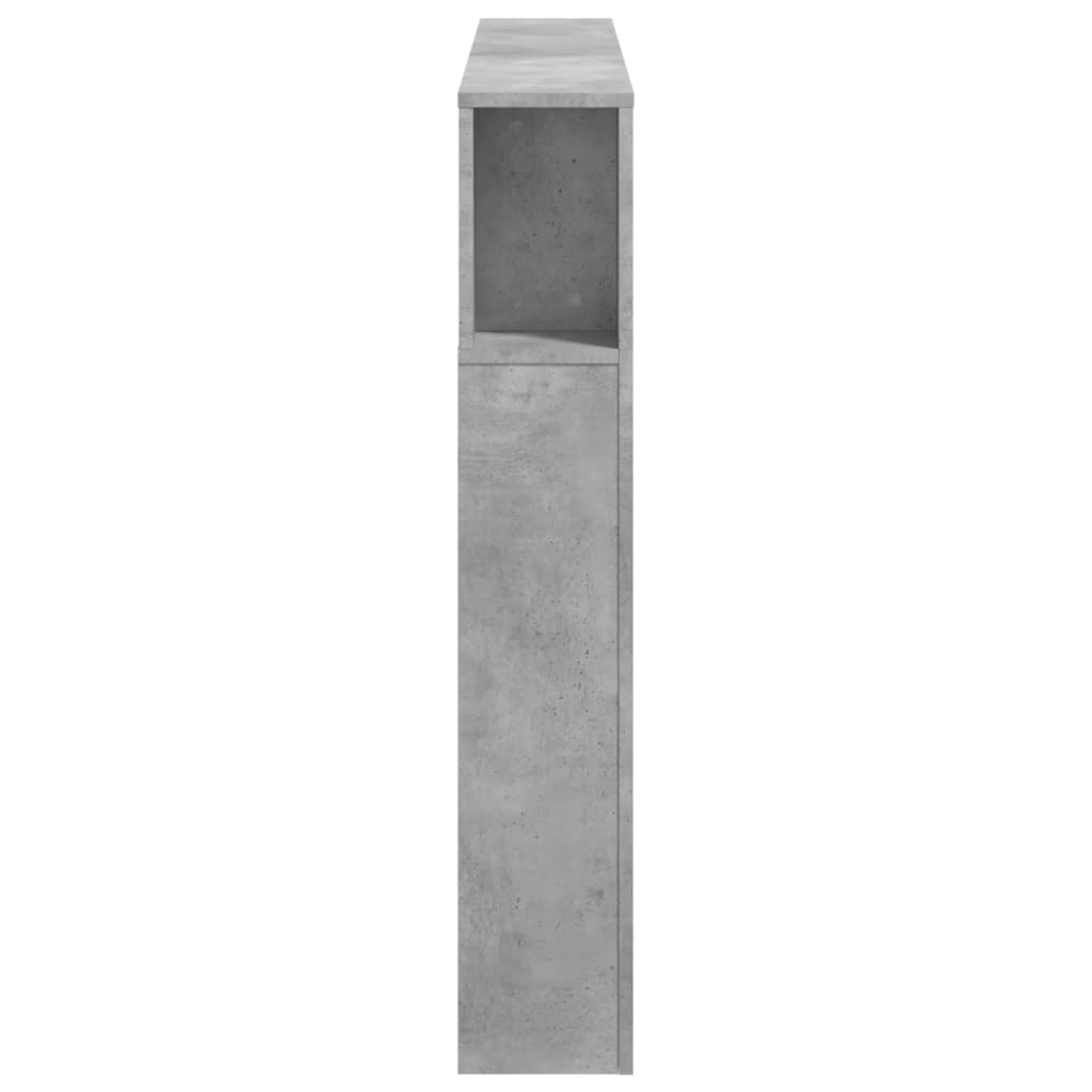 Tête de lit à LED gris béton 140x18,5x103,5cm bois d'ingénierie - XIOS