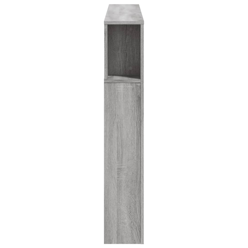 Tête de lit à LED sonoma gris 140x18,5x103,5 cm bois ingénierie - XIOS