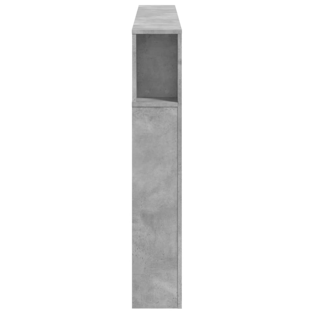 Tête de lit à LED gris béton 160x18,5x103,5cm bois d'ingénierie - XIOS