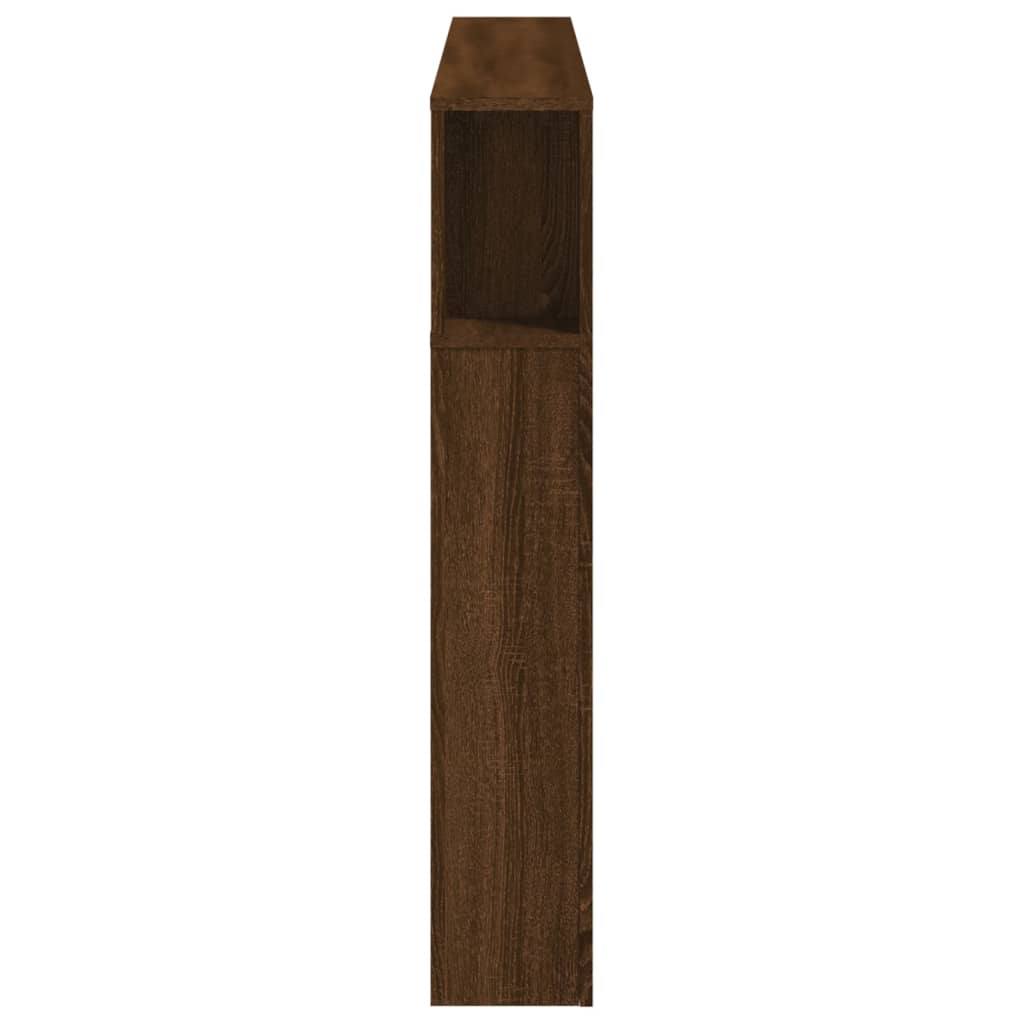 Tête de lit à LED chêne marron 160x18,5x103,5cm bois ingénierie - XIOS