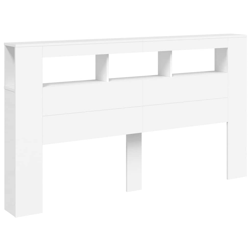 Tête de lit à LED blanc 180x18,5x103,5 cm bois d'ingénierie - XIOS