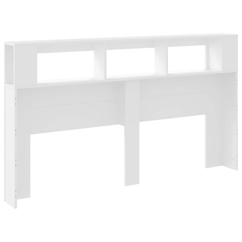 Tête de lit à LED blanc 180x18,5x103,5 cm bois d'ingénierie - XIOS