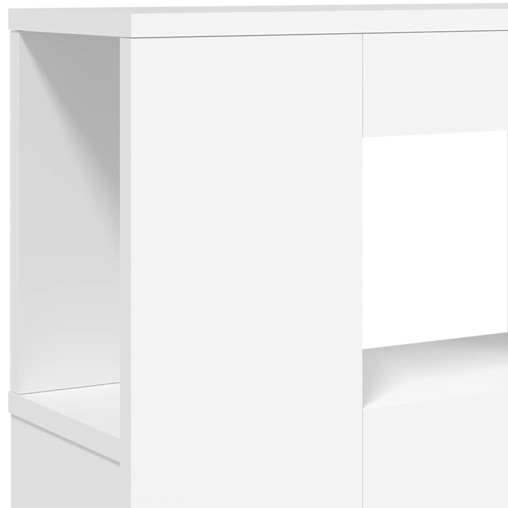 Tête de lit à LED blanc 180x18,5x103,5 cm bois d'ingénierie - XIOS