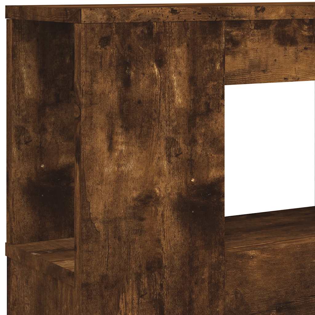 Tête de lit à LED chêne fumé 180x18,5x103,5cm bois d'ingénierie - XIOS