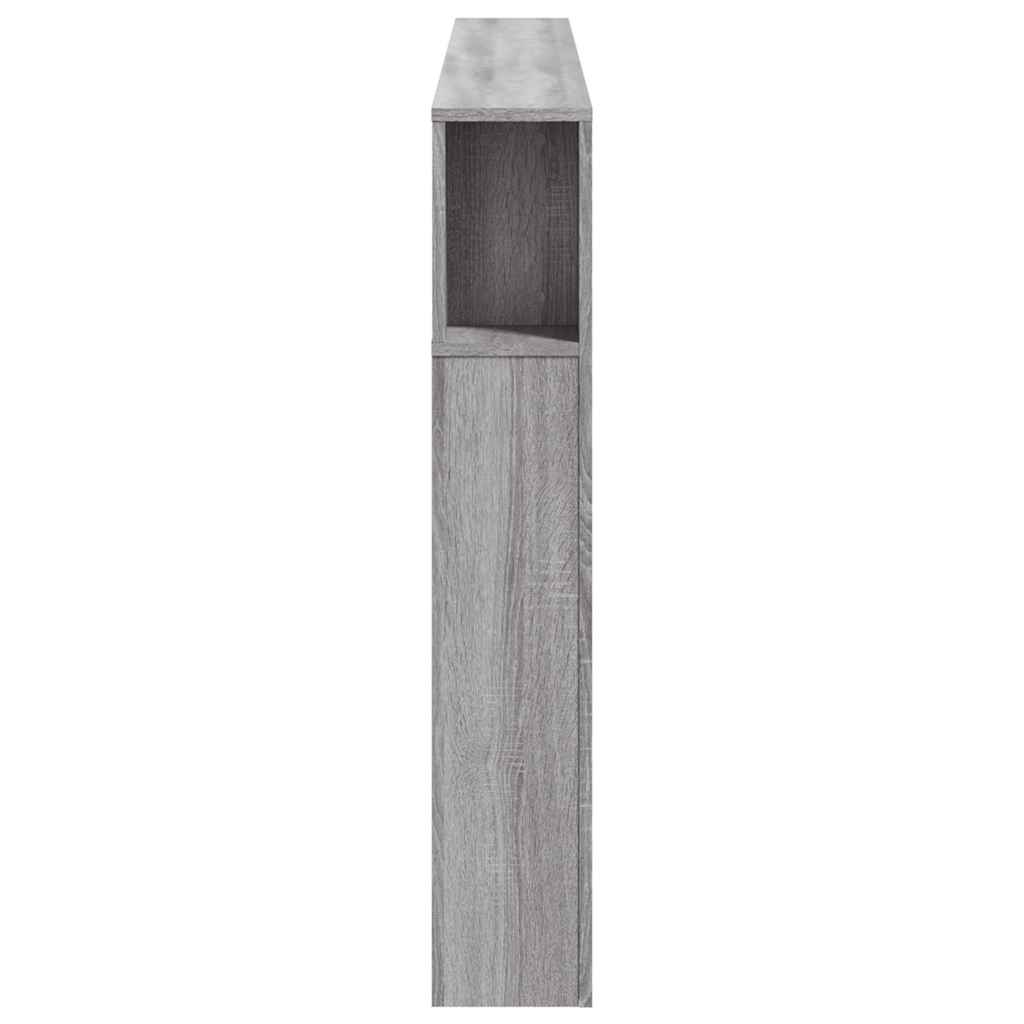 Tête de lit à LED sonoma gris 180x18,5x103,5 cm bois ingénierie - XIOS