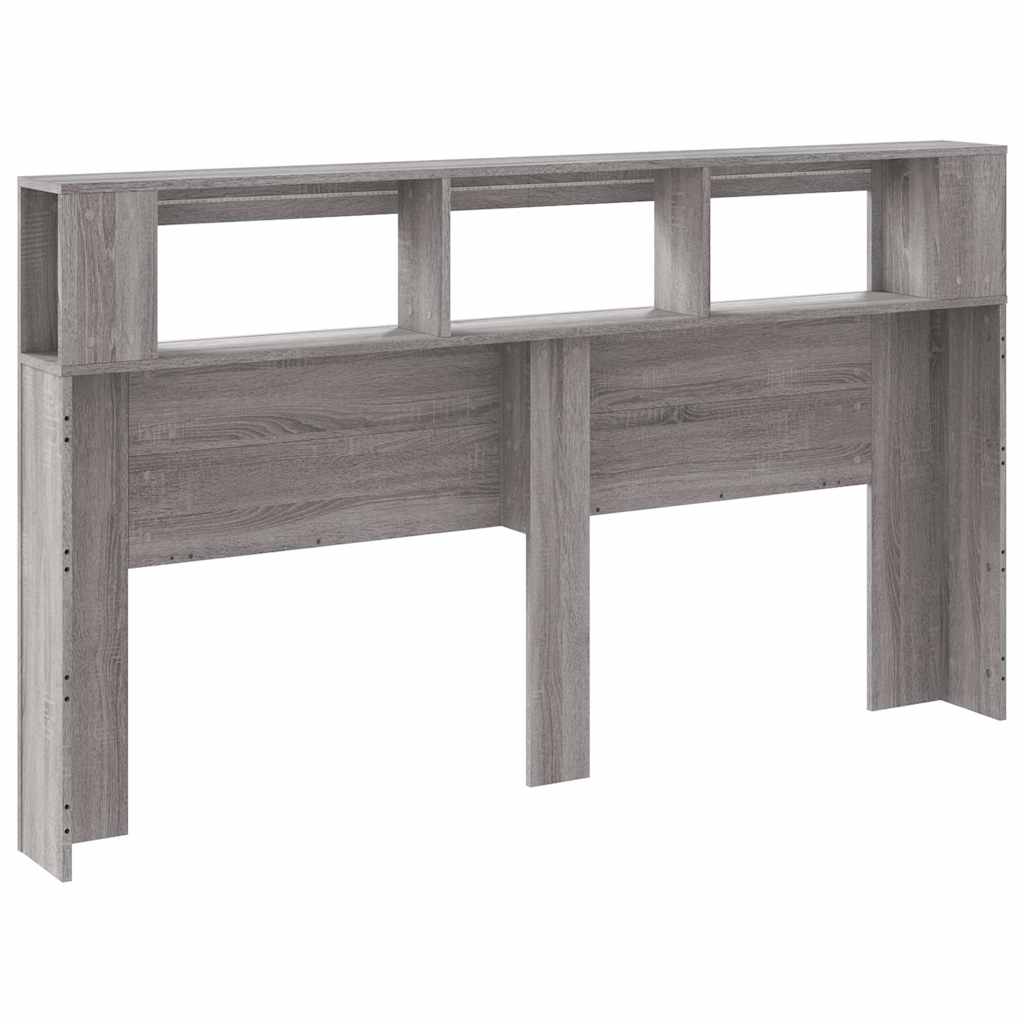 Tête de lit à LED sonoma gris 180x18,5x103,5 cm bois ingénierie - XIOS