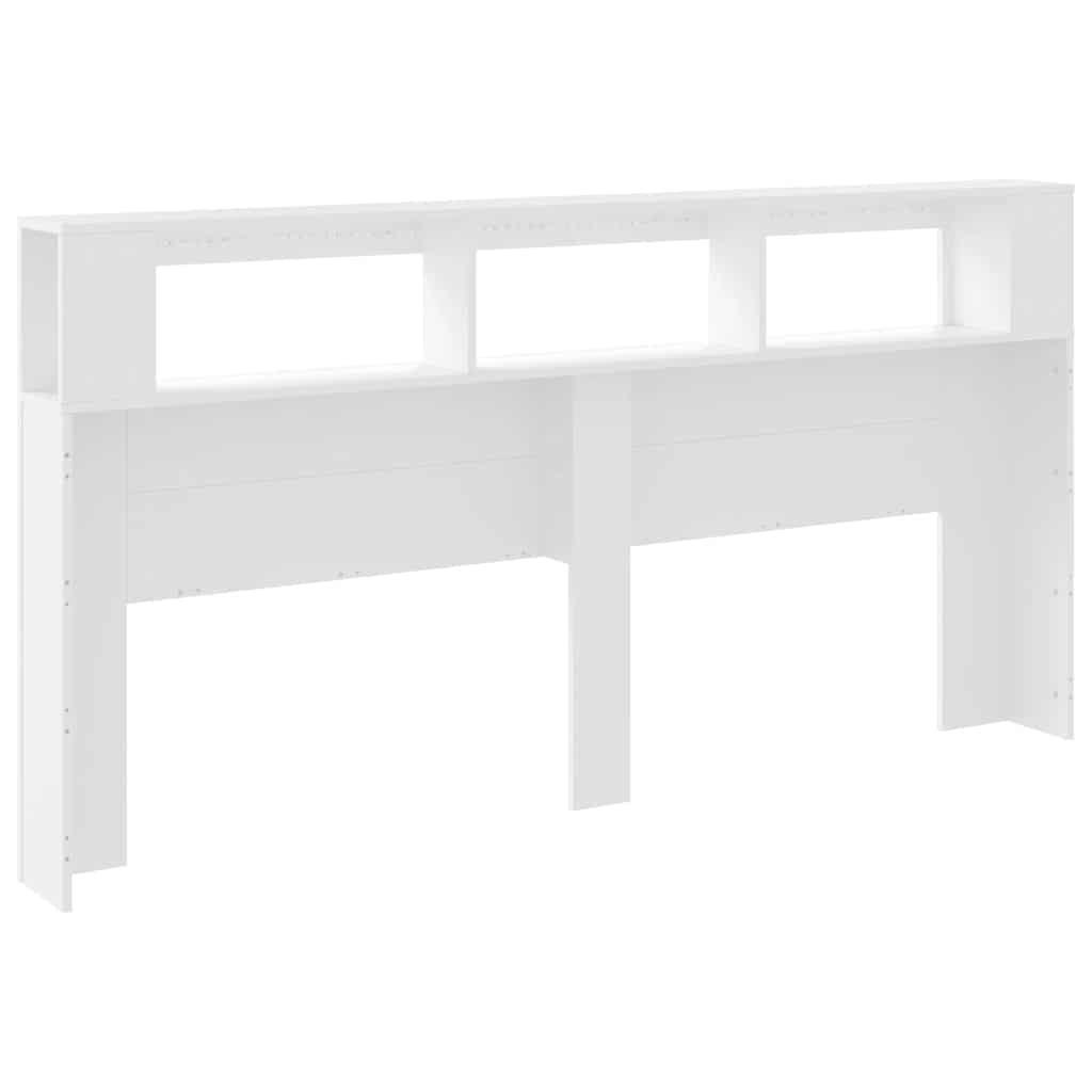 Tête de lit à LED blanc 200x18,5x103,5 cm bois d'ingénierie - XIOS