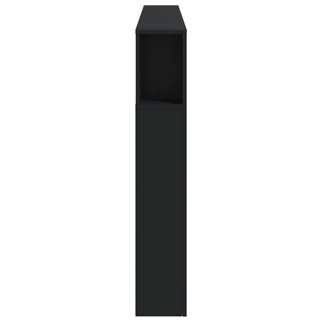 Tête de lit à LED noir 200x18,5x103,5 cm bois d'ingénierie - XIOS
