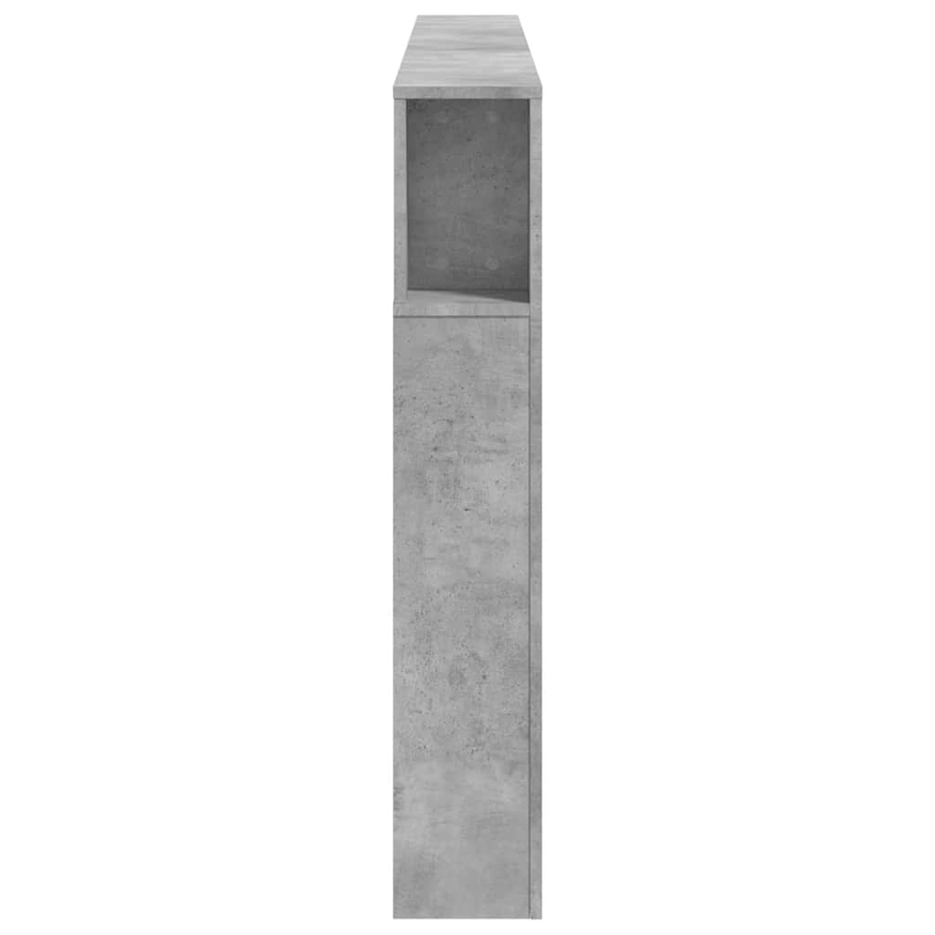 Tête de lit à LED gris béton 200x18,5x103,5cm bois d'ingénierie - XIOS