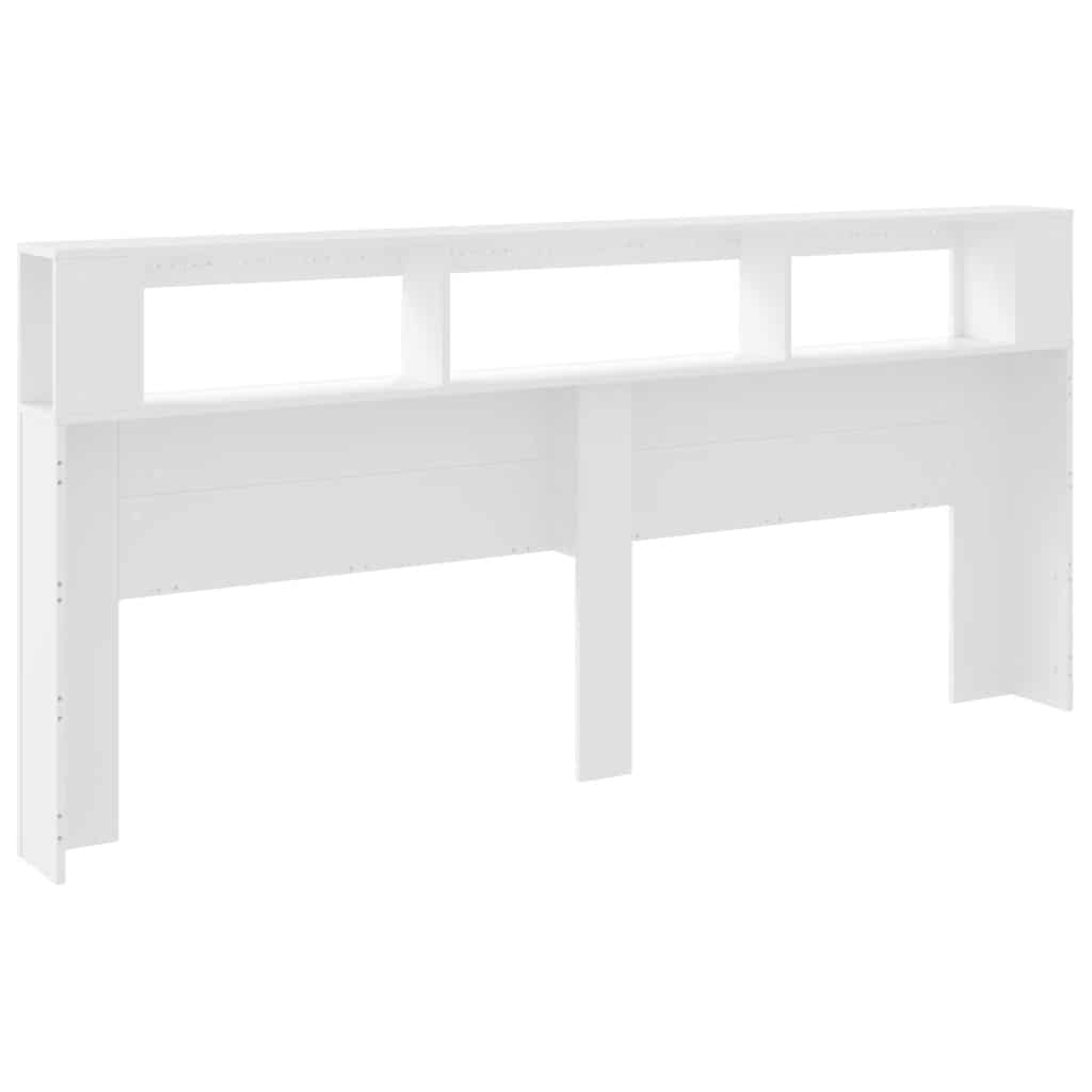 Tête de lit à LED blanc 220x18,5x103,5 cm bois d'ingénierie - XIOS