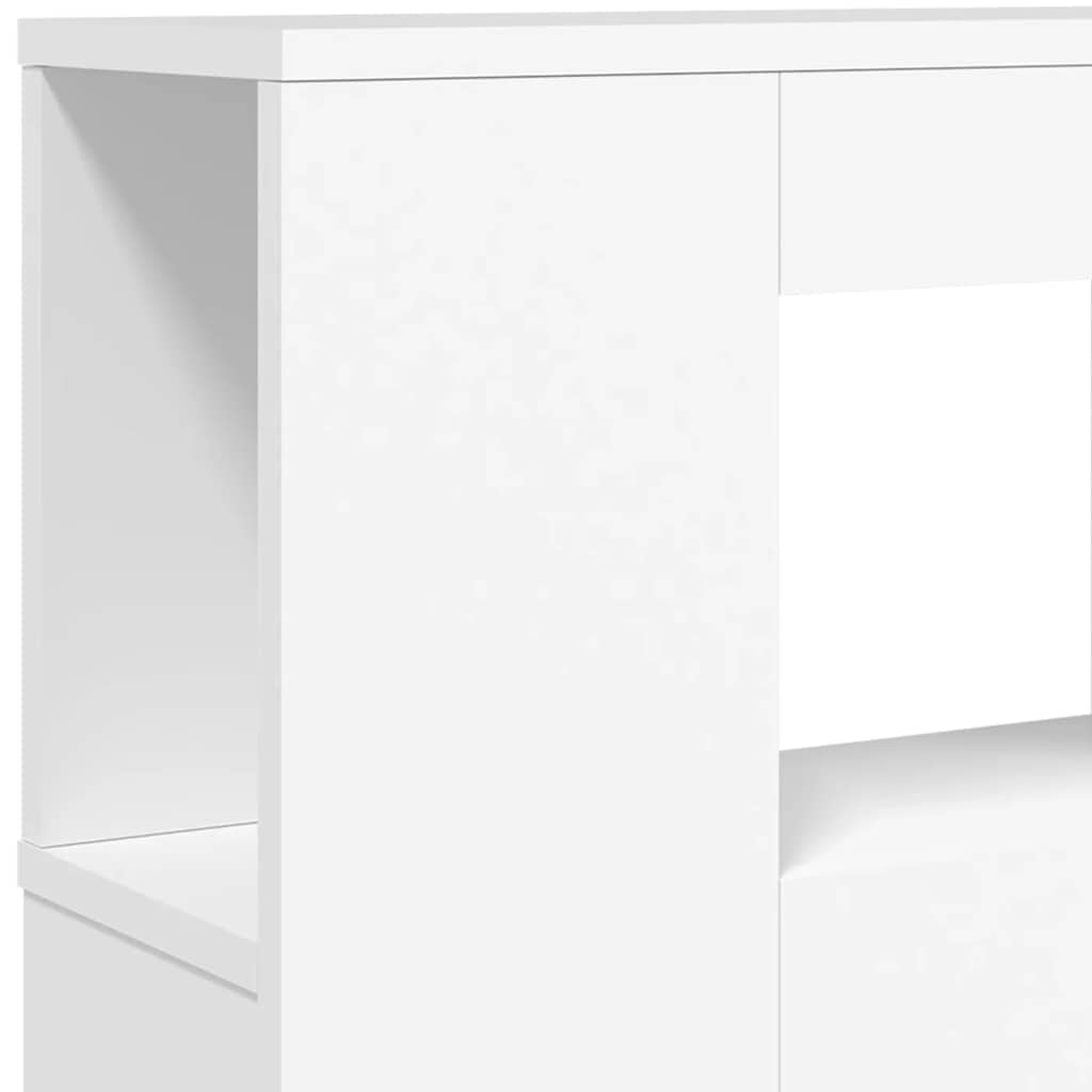 Tête de lit à LED blanc 220x18,5x103,5 cm bois d'ingénierie - XIOS