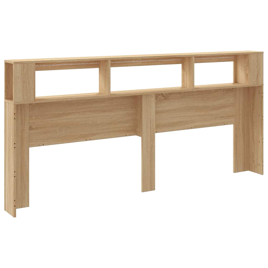 Tête de lit à LED chêne sonoma 220x18,5x103,5cm bois ingénierie - XIOS