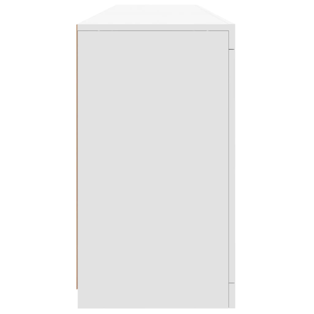 Buffet avec lumières LED blanc 162x37x67 cm - XIOS