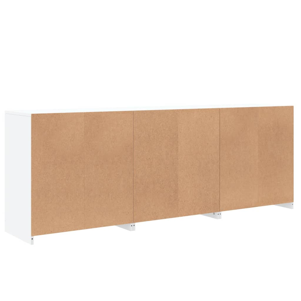 Buffet avec lumières LED blanc 181,5x37x67 cm - XIOS