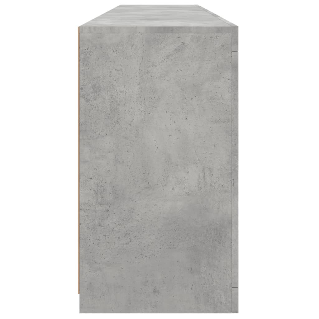 Buffet avec lumières LED gris béton 181,5x37x67 cm - XIOS