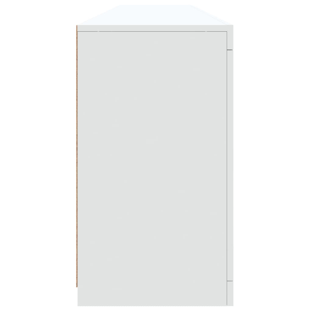 Buffet avec lumières LED blanc 202x37x67 cm - XIOS