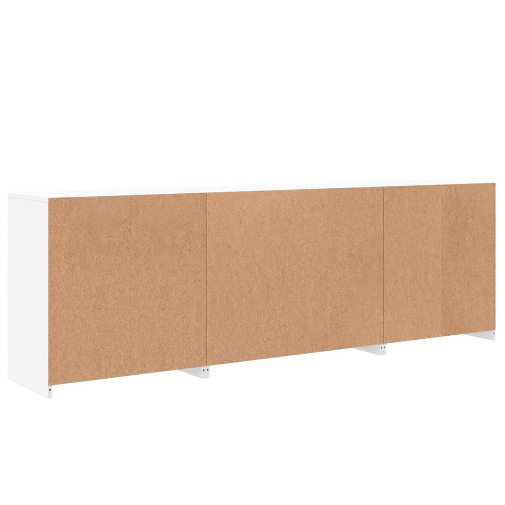 Buffet avec lumières LED blanc 202x37x67 cm - XIOS