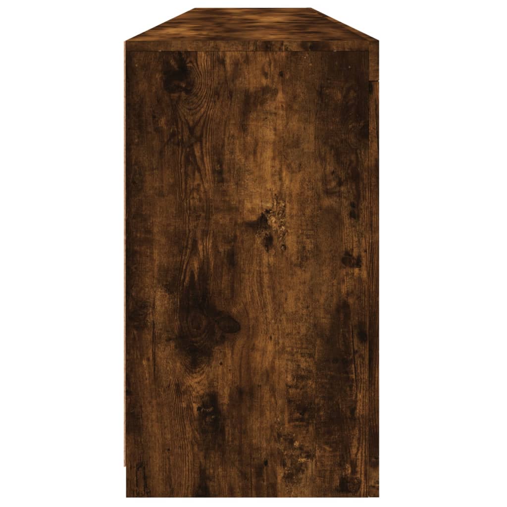 Buffet avec lumières LED chêne fumé 202x37x67 cm - XIOS
