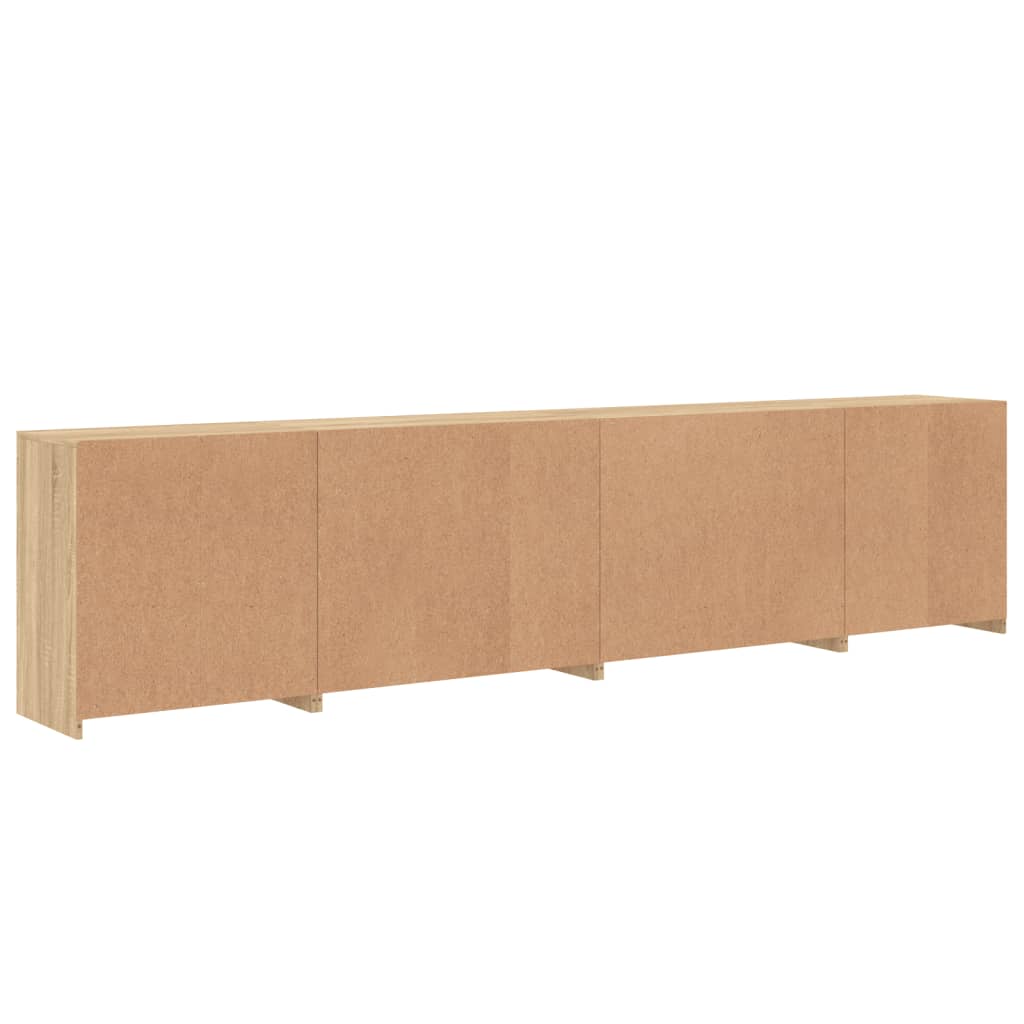 Buffet avec lumières LED chêne sonoma 283x37x67 cm - XIOS