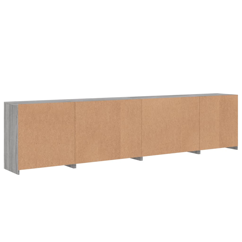 Buffet avec lumières LED sonoma gris 283x37x67 cm - XIOS
