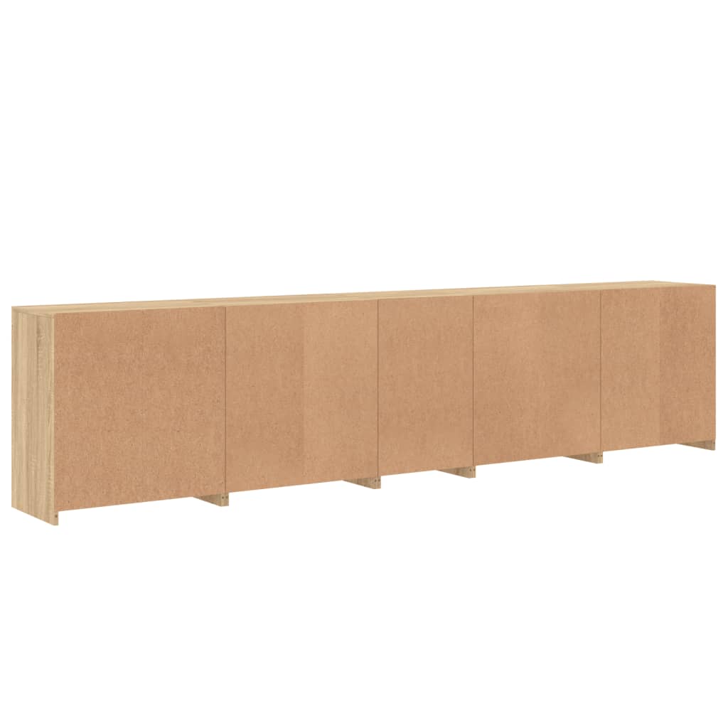Buffet avec lumières LED chêne sonoma 283x37x67 cm - XIOS