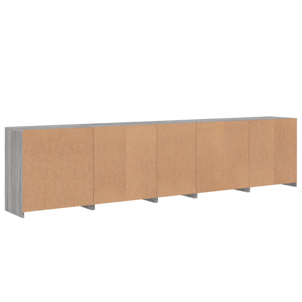 Buffet avec lumières LED sonoma gris 283x37x67 cm - XIOS