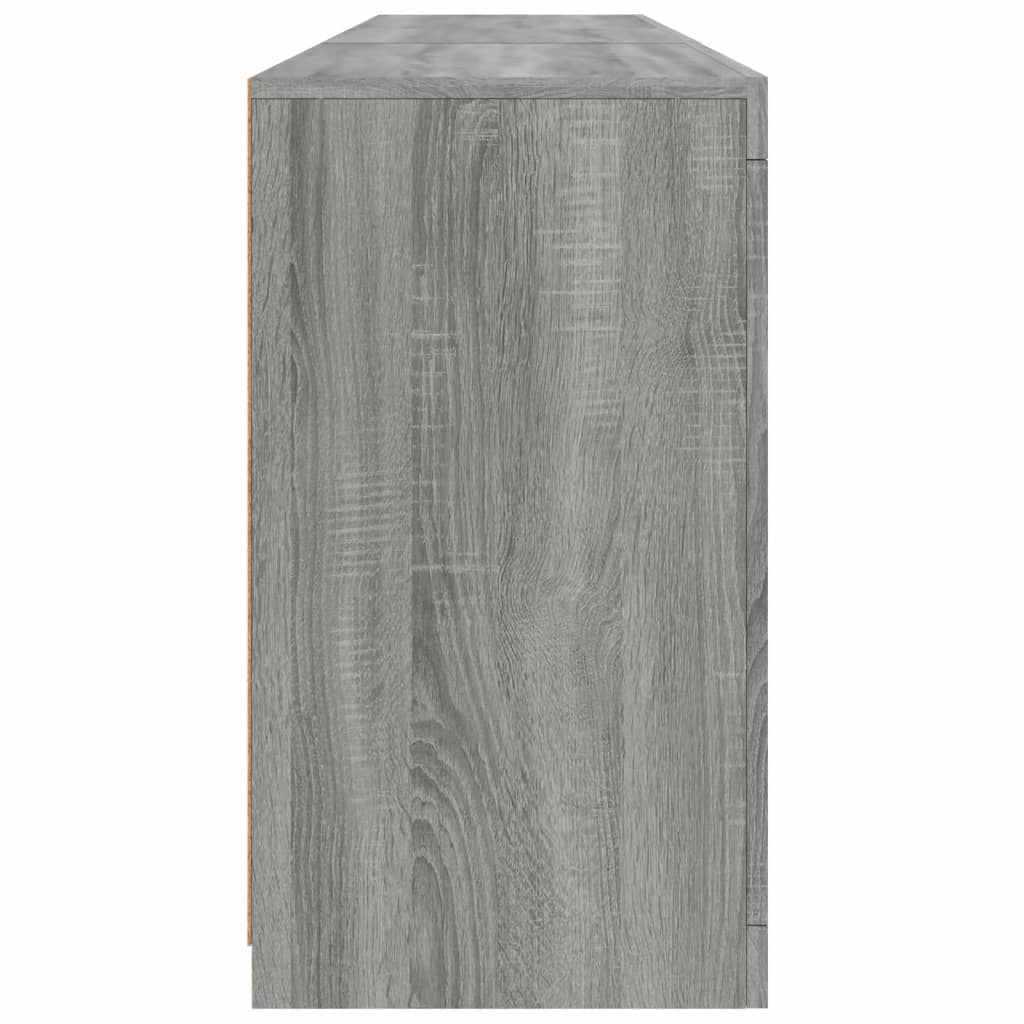 Buffet avec lumières LED sonoma gris 181,5x37x67 cm - XIOS
