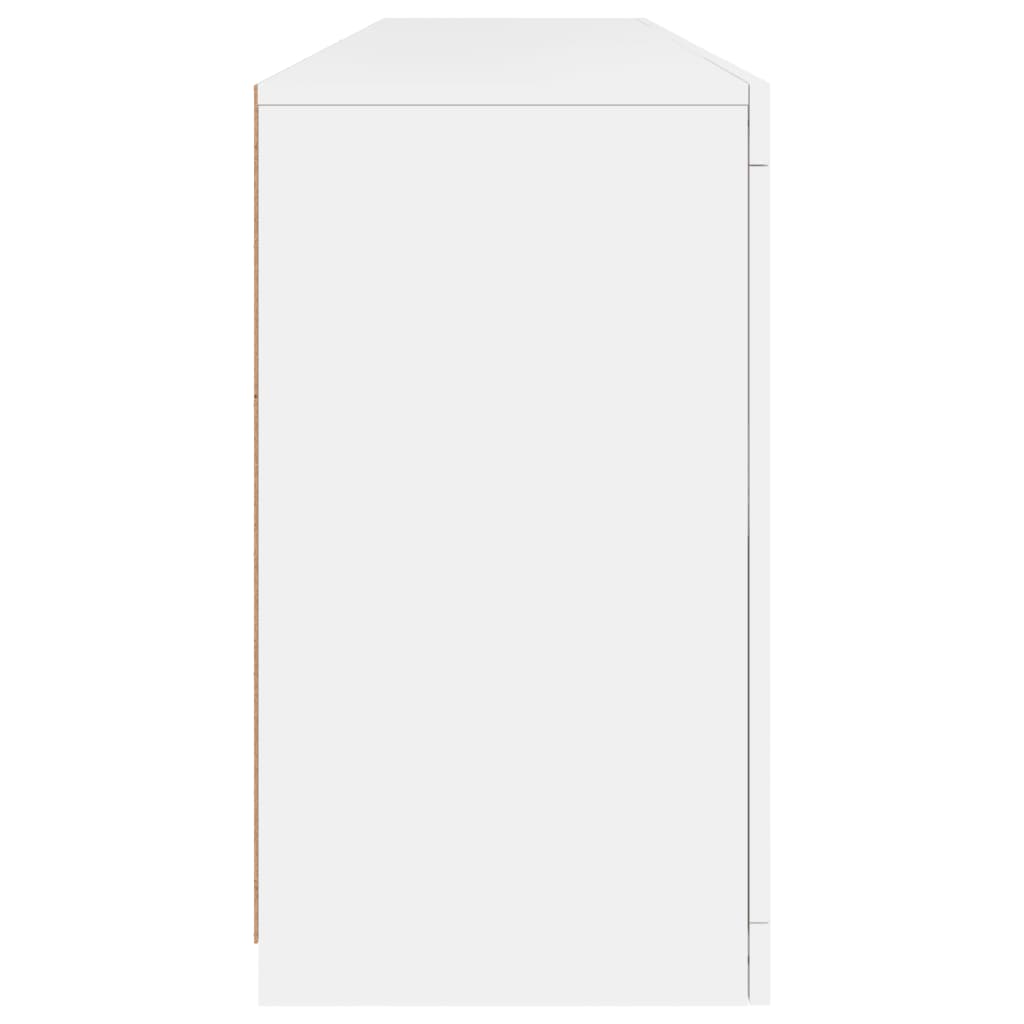 Buffet avec lumières LED blanc 164x37x67 cm - XIOS