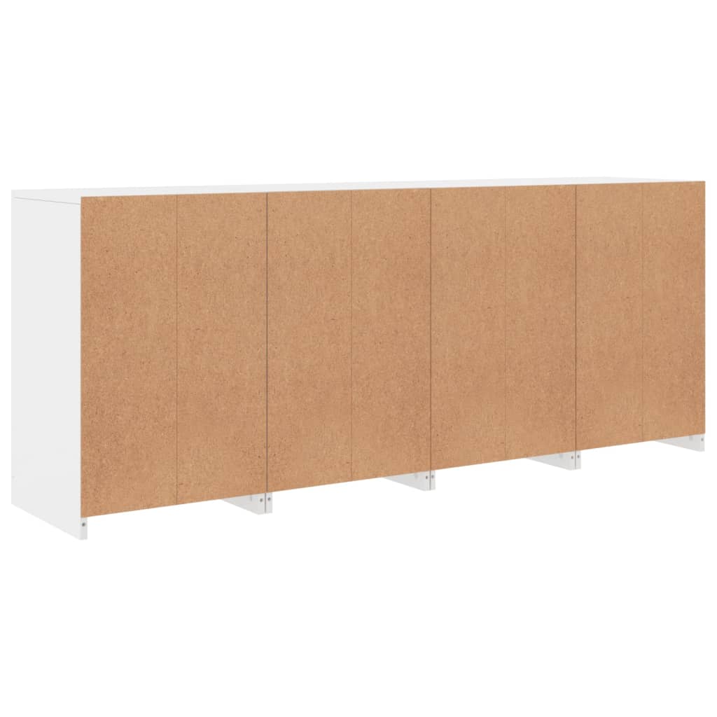 Buffet avec lumières LED blanc 164x37x67 cm - XIOS