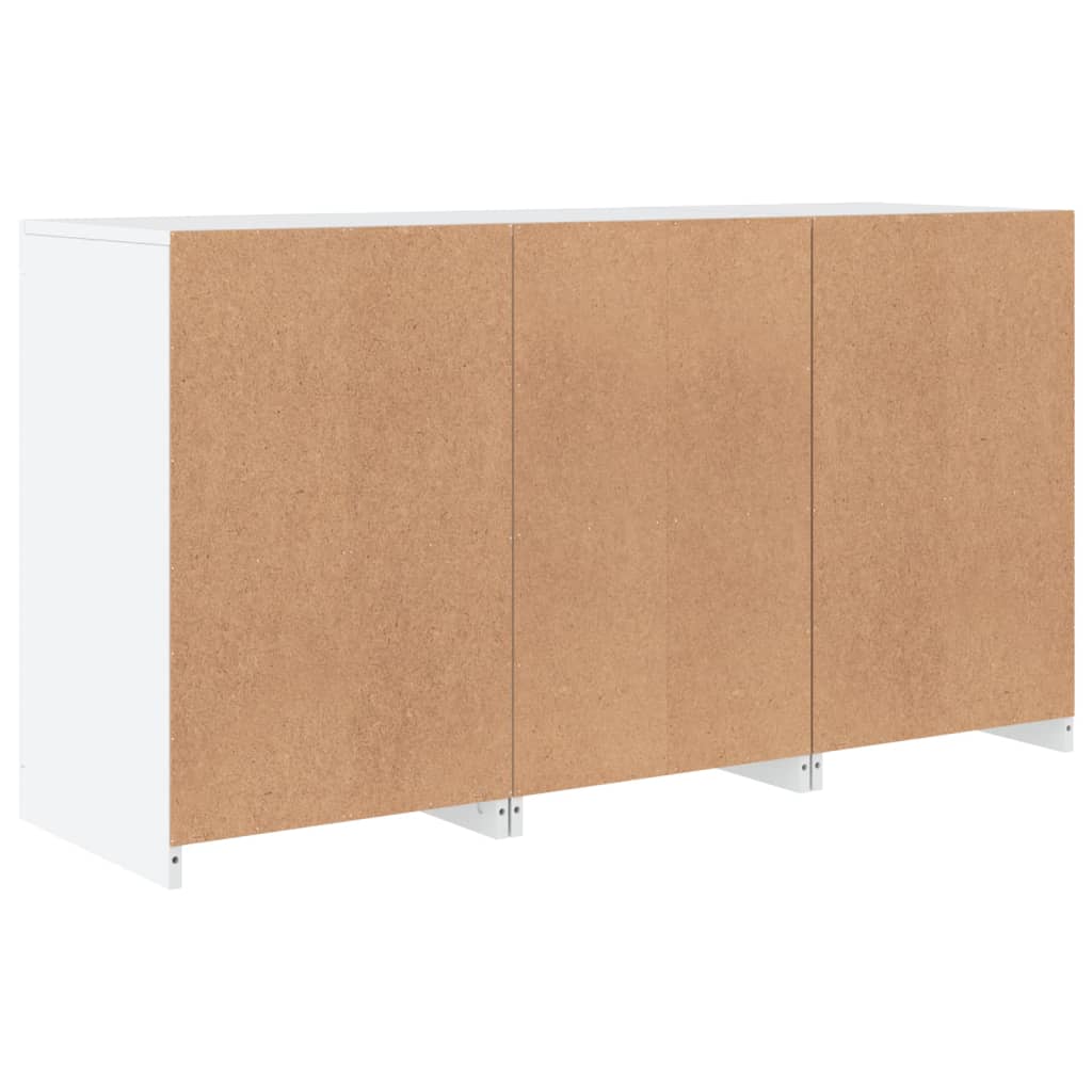 Buffet avec lumières LED blanc 123x37x67 cm - XIOS