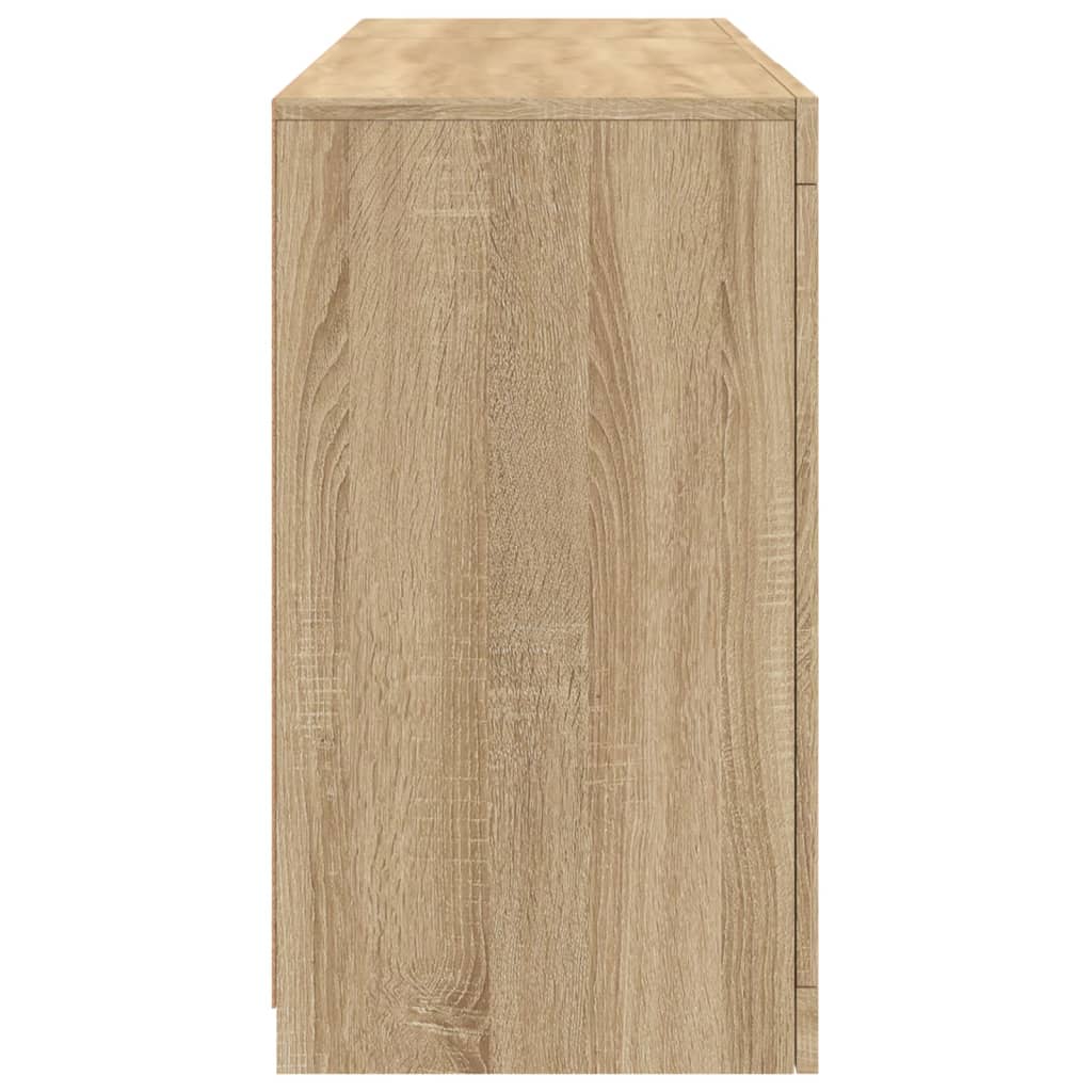 Buffet avec lumières LED chêne sonoma 123x37x67 cm - XIOS