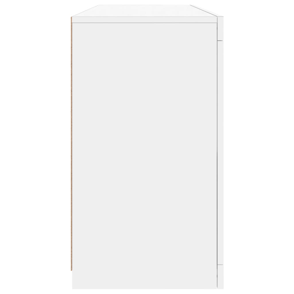 Buffet avec lumières LED blanc 142,5x37x67 cm - XIOS