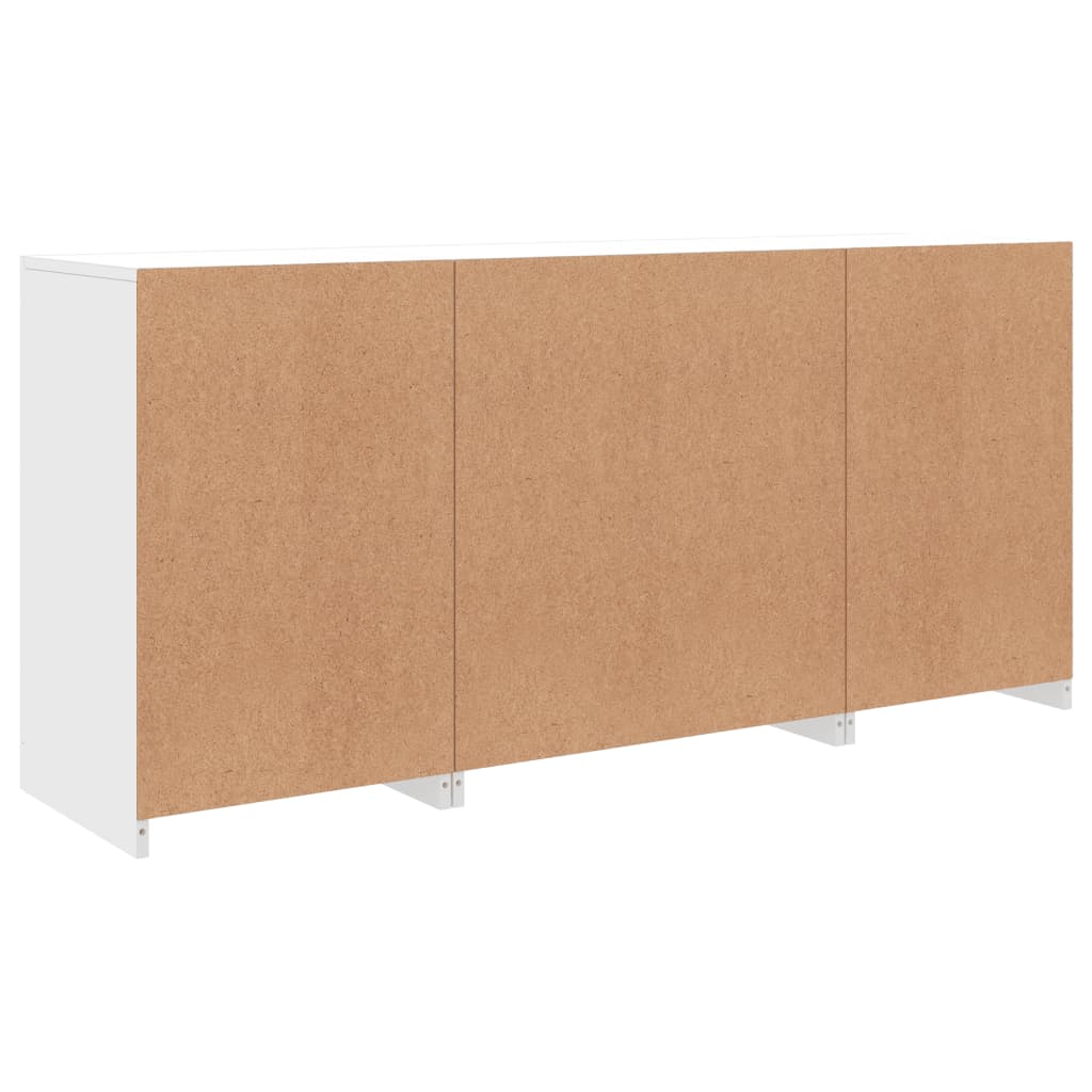 Buffet avec lumières LED blanc 142,5x37x67 cm - XIOS