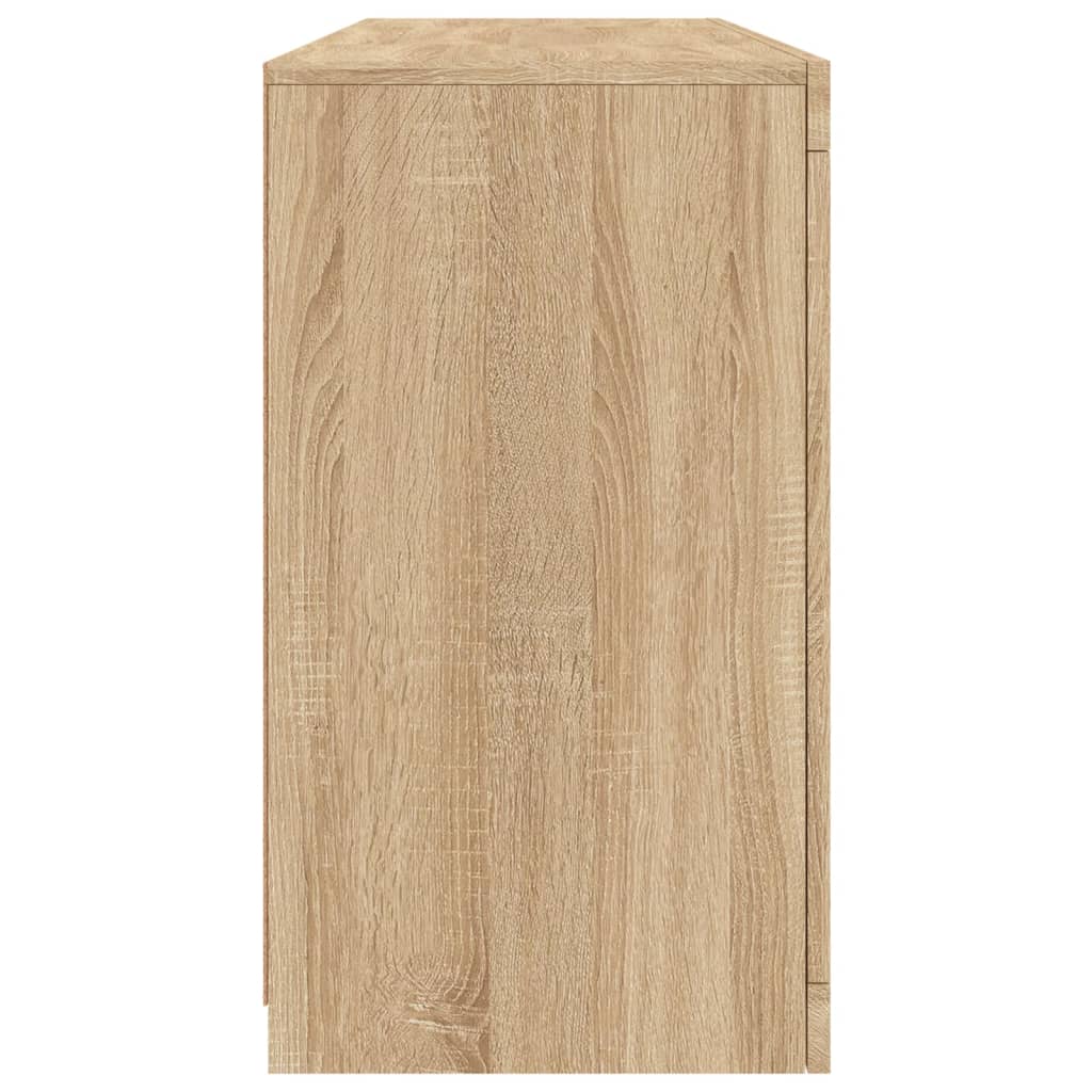 Buffet avec lumières LED chêne sonoma 142,5x37x67 cm - XIOS