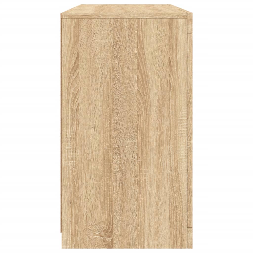 Buffet avec lumières LED chêne sonoma 123x37x67 cm - XIOS