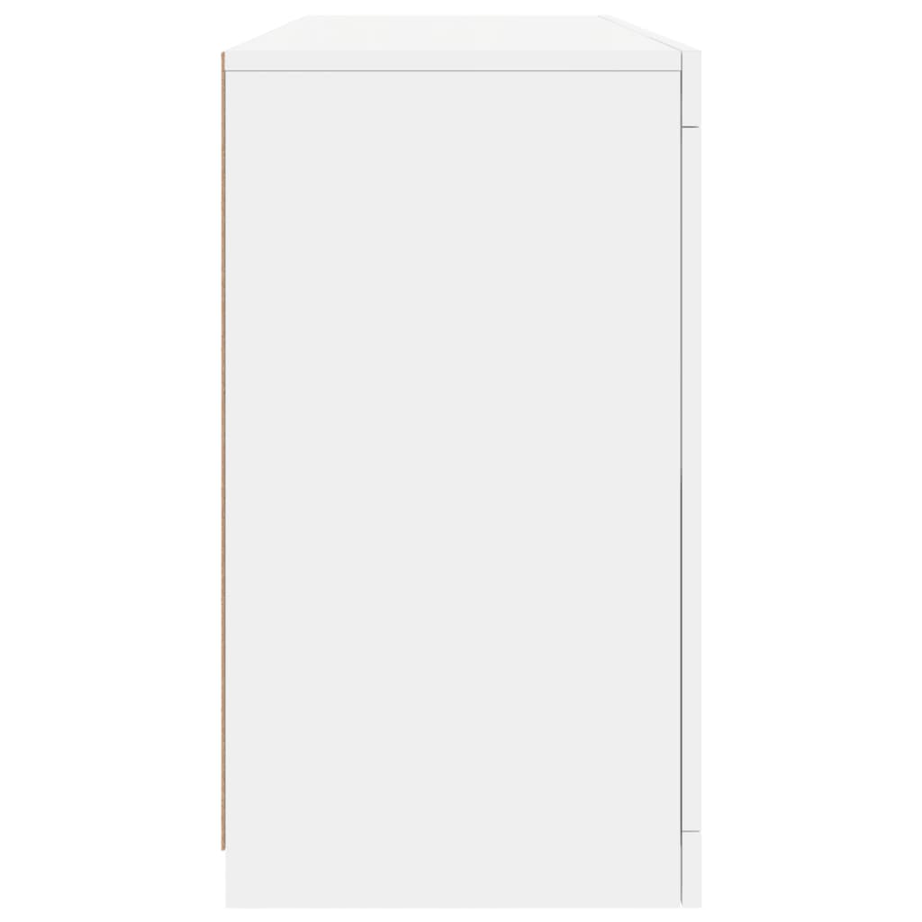 Buffet avec lumières LED blanc 142,5x37x67 cm - XIOS