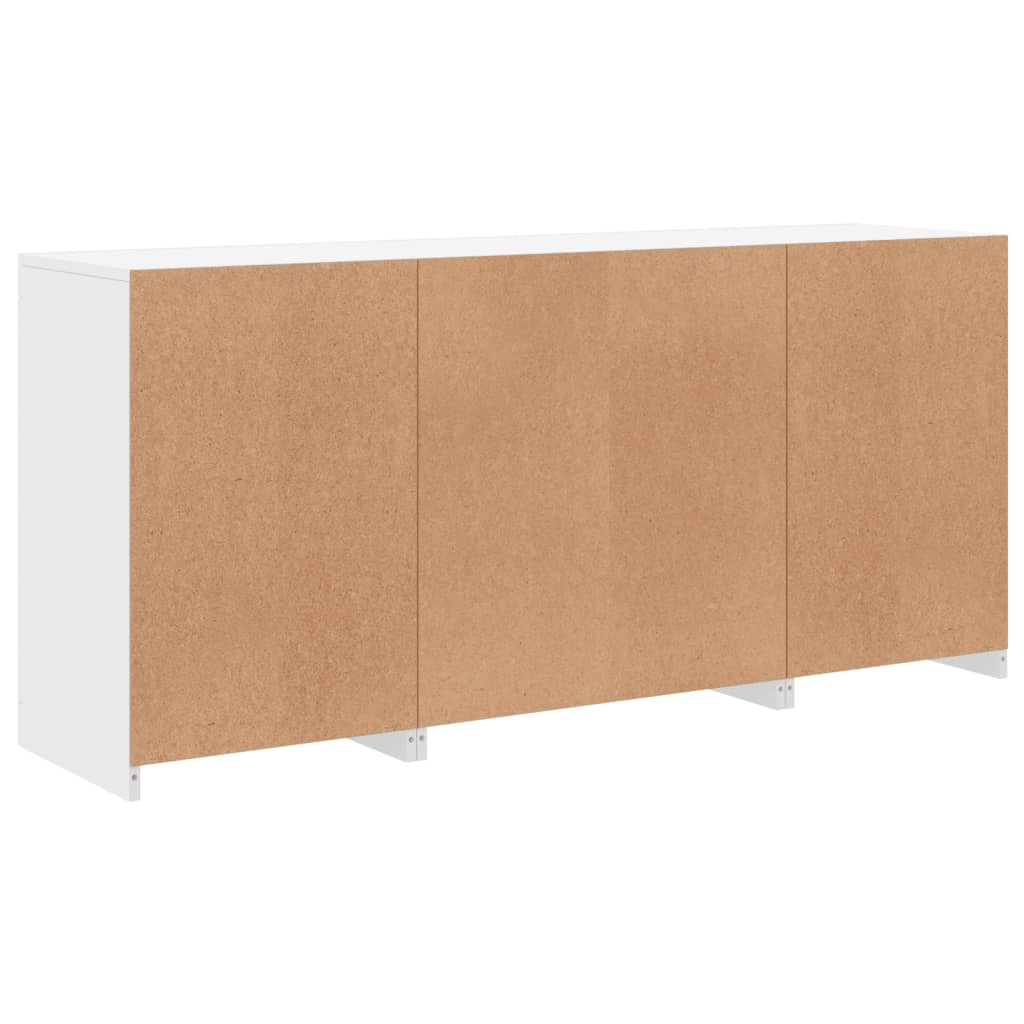Buffet avec lumières LED blanc 142,5x37x67 cm - XIOS