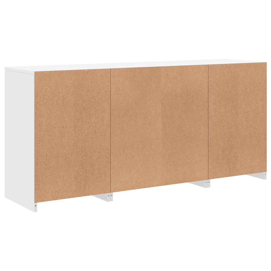 Buffet avec lumières LED blanc 142,5x37x67 cm - XIOS