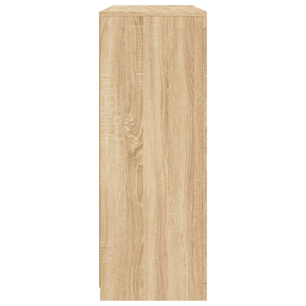 Buffets avec lumières LED 3 pcs chêne sonoma bois d'ingénierie - XIOS
