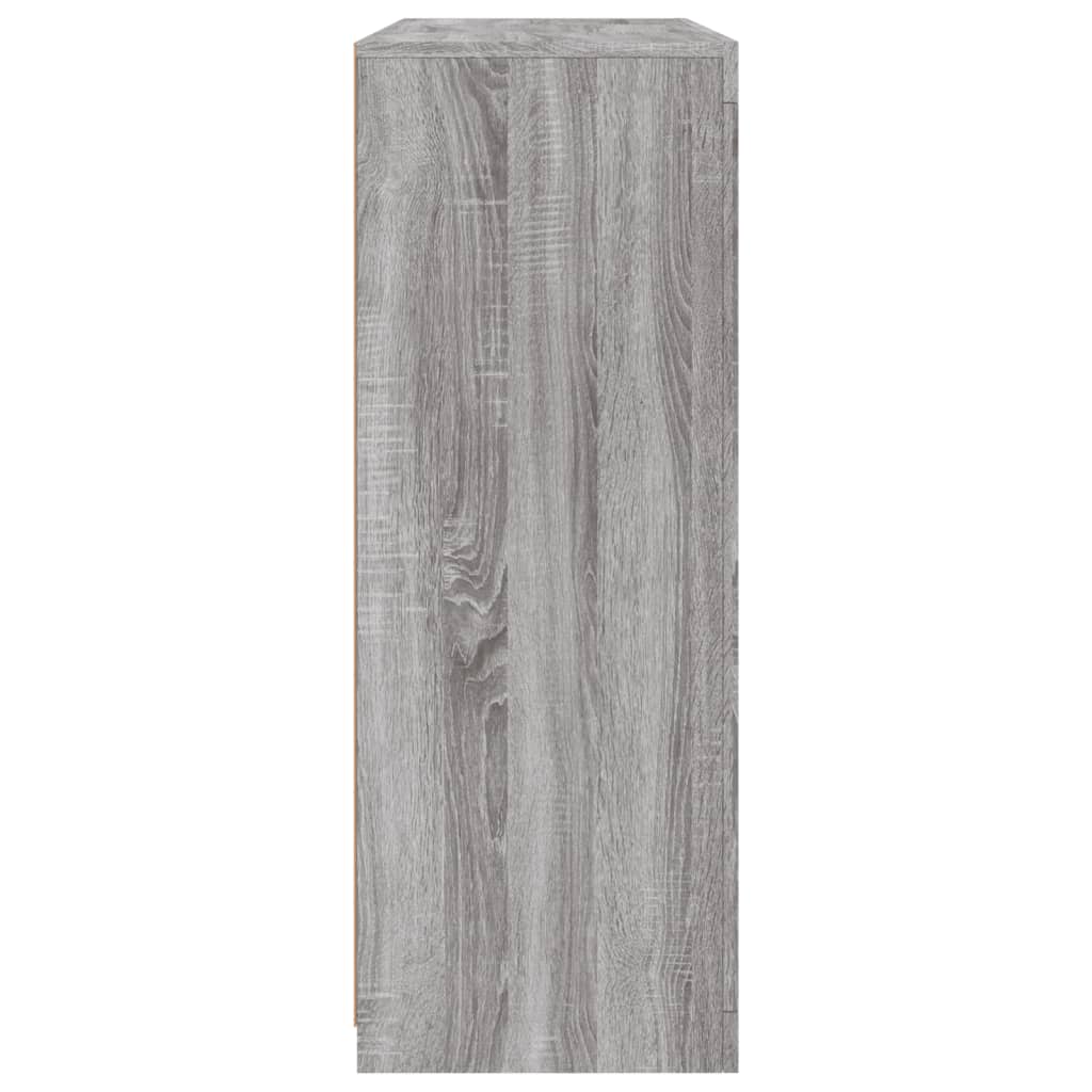 Buffets avec lumières LED 3 pcs sonoma gris bois d'ingénierie - XIOS